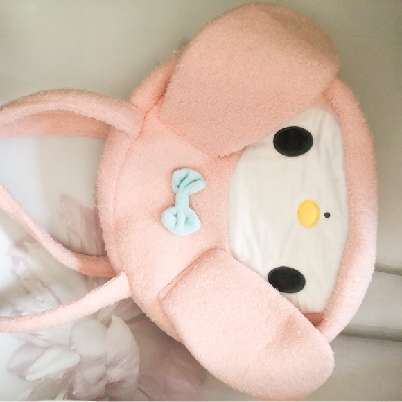 Melody bag shoulder handbag plush pink womens plush kawaii cartoon ears - Picture 4 of 7